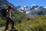 26 Vista in Piz Bernina, Scersen  Roseg e ghiacciaio di Tschierva